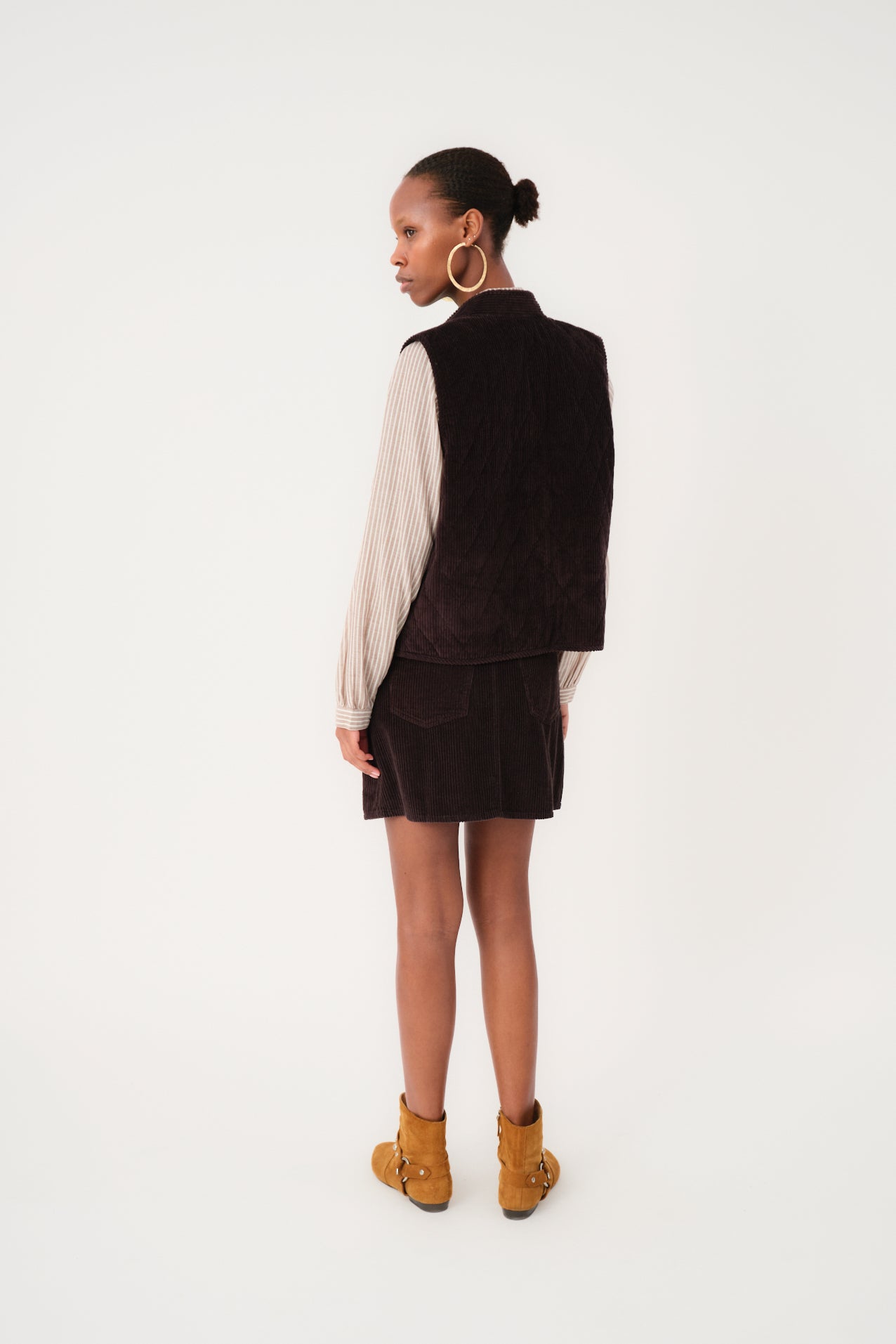 25445-1059 Gile Cairoll Vest Dark-Mokka