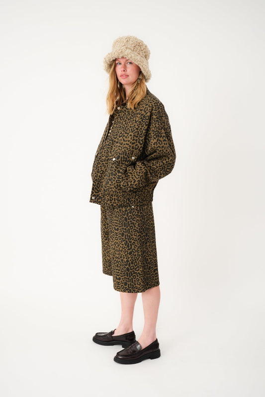 25461-2022 Shor Kall Shorts Leopard-Print