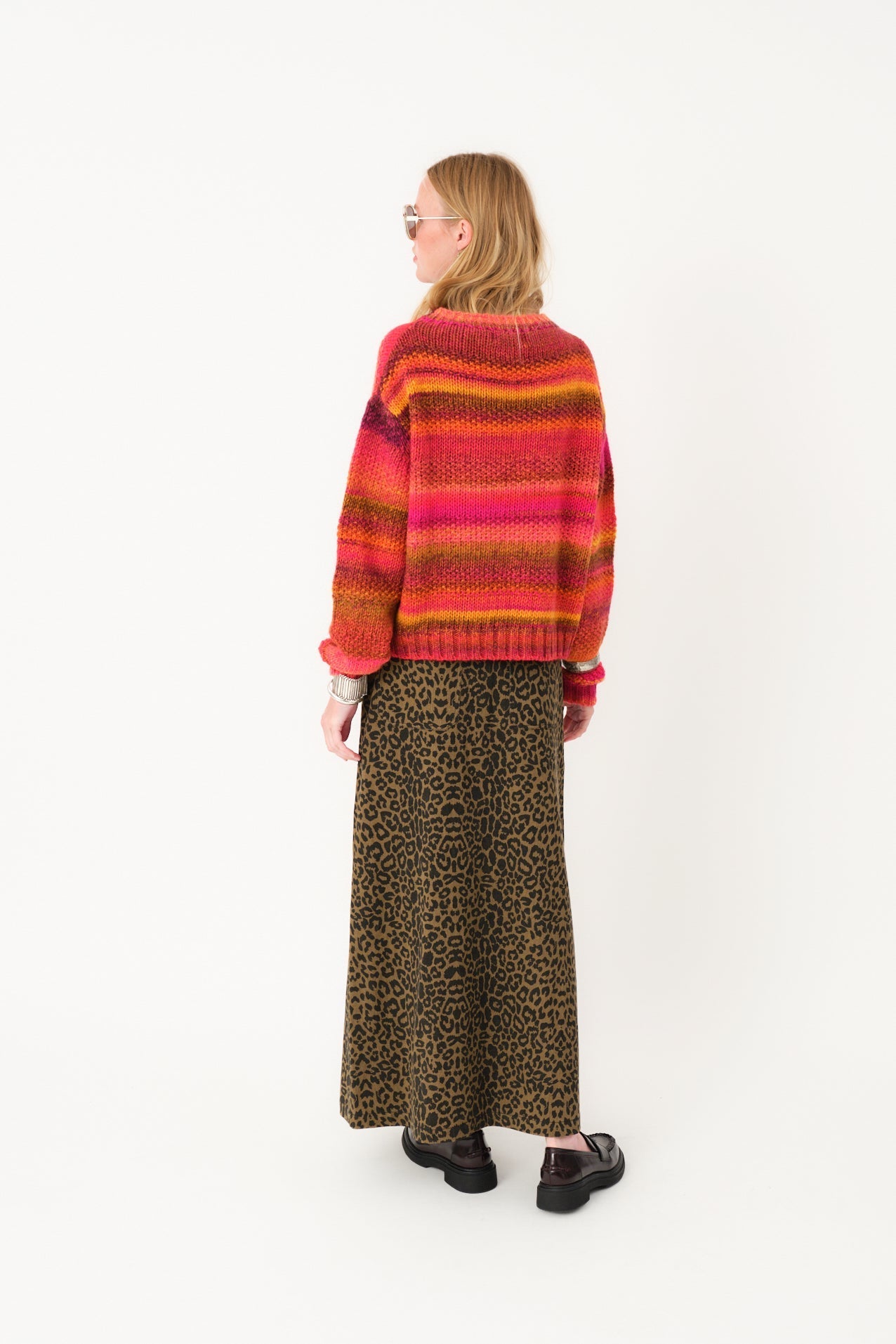 25461-2024 Skir Lunall Maxi Skir Leopard-Print