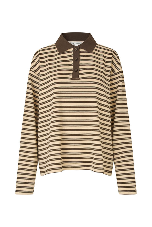 25499-1067 Tshi Mobyll Polo Ls Dark-Mokka