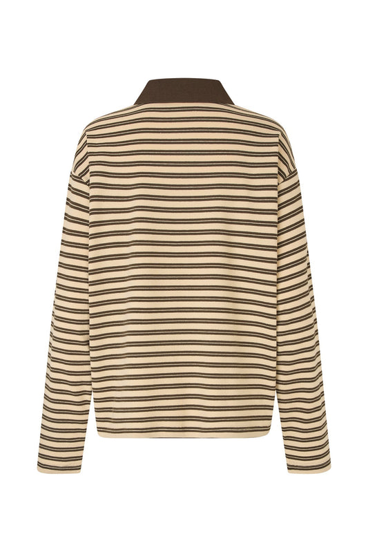 25499-1067 Tshi Mobyll Polo Ls Dark-Mokka