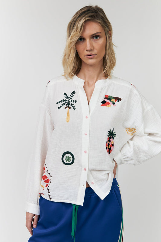 Blouse Scottiell Shirt Creme