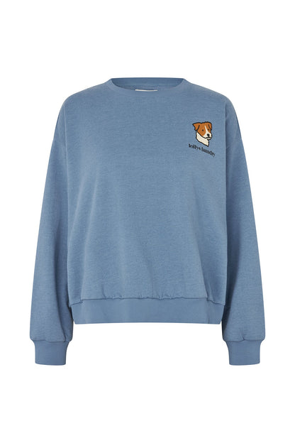 LOLLYS LAUNDRY-628 SYDNEYLL DOG SWEATSHIRT-BLUE MELANGE_01.jpg