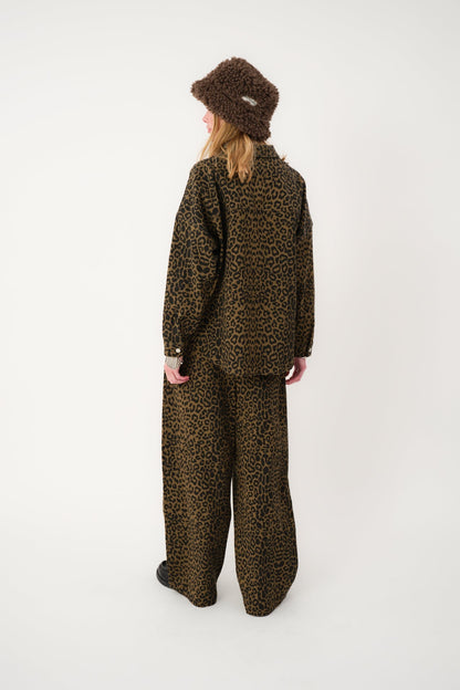 25461-1043 Shir Veidall Shirt Ls Leopard-Print