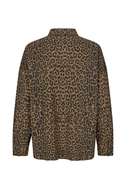 25461-1043 Shir Veidall Shirt Ls Leopard-Print