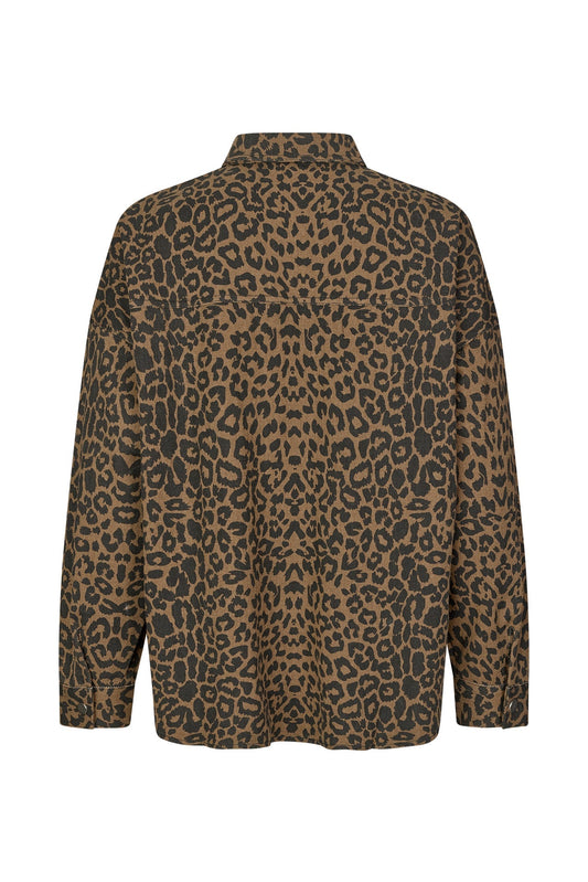 25461-1043 Shir Veidall Shirt Ls Leopard-Print