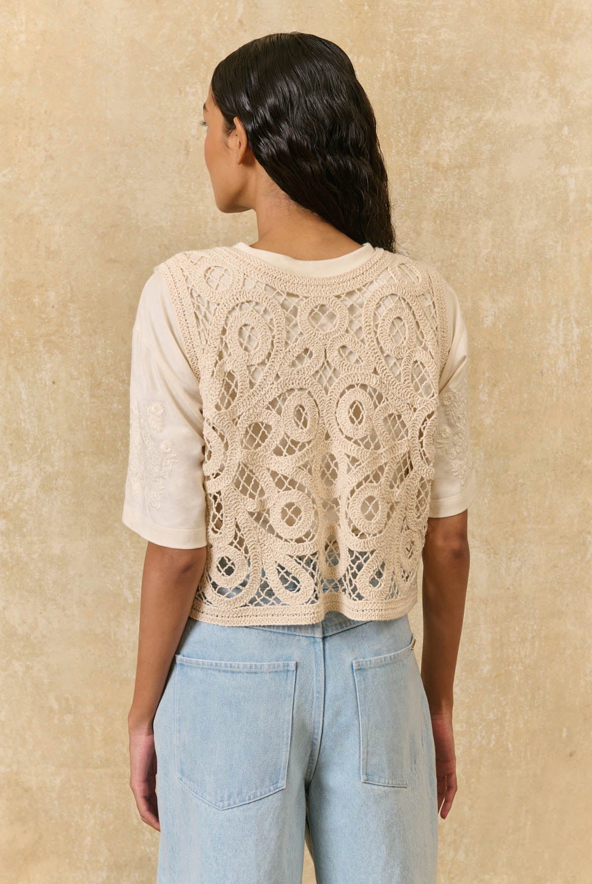 Louise Misha | Gloria Ficelle Knitted Cotton Top