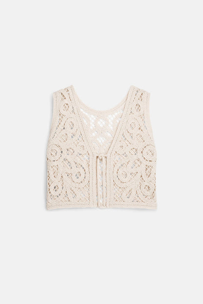 Louise Misha | Gloria Ficelle Knitted Cotton Top