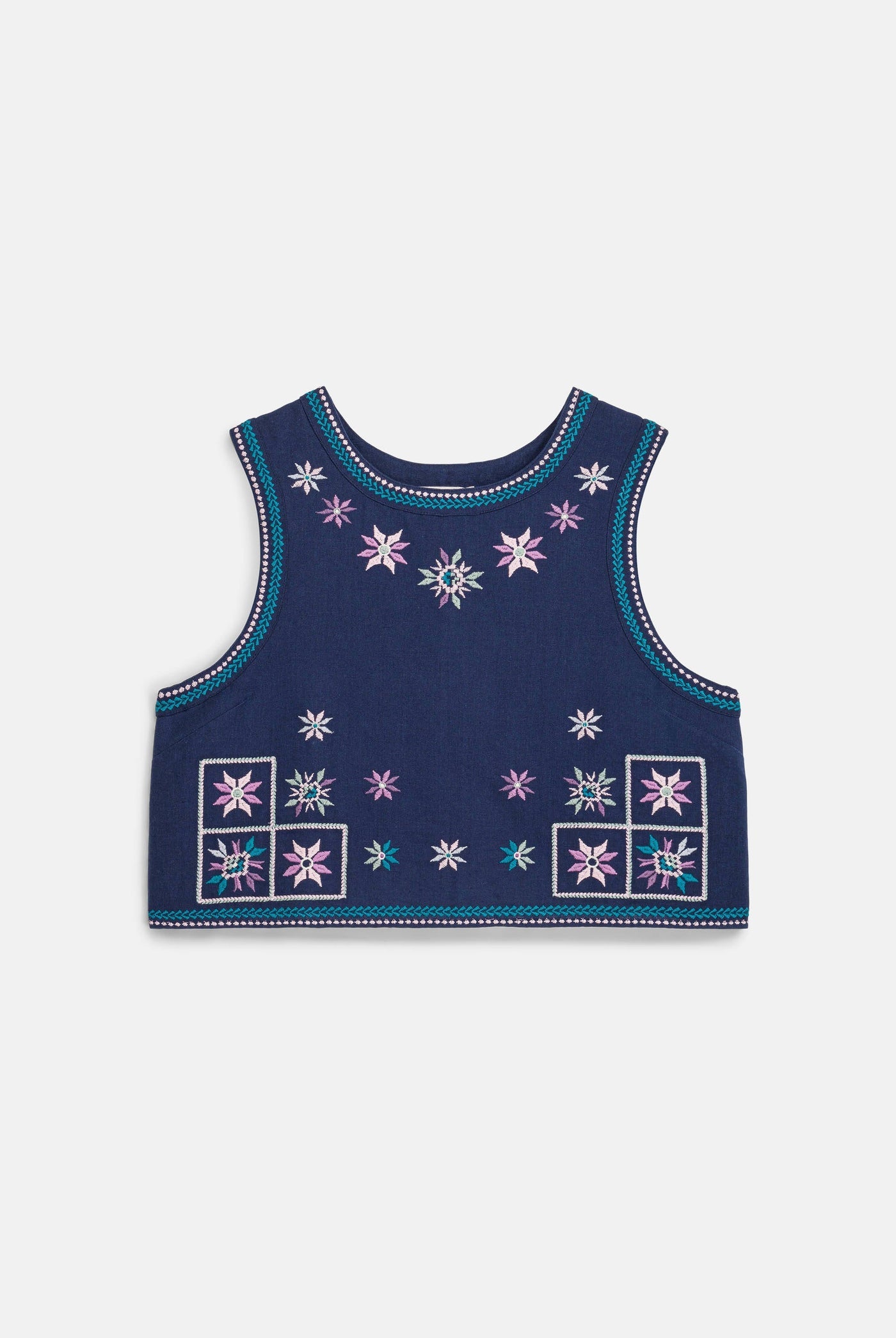 LOUISE MISHA | Blouse Irane Midnight - Cropped Backless Top