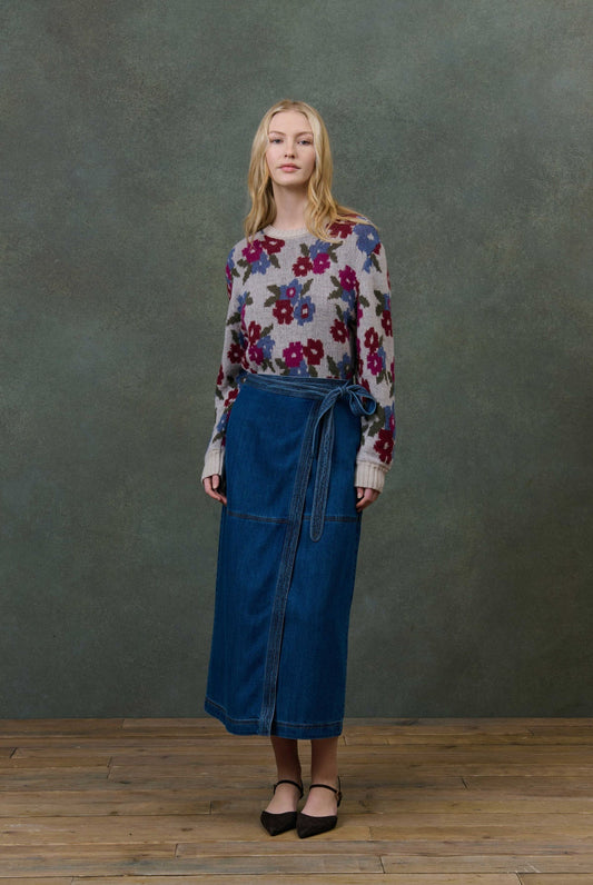 Pullover J0141 Ivanka Cream-Multi