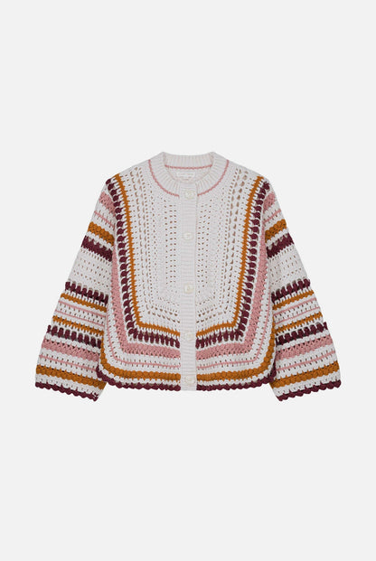 Cardigan C0144 Khalani Cream-Multi