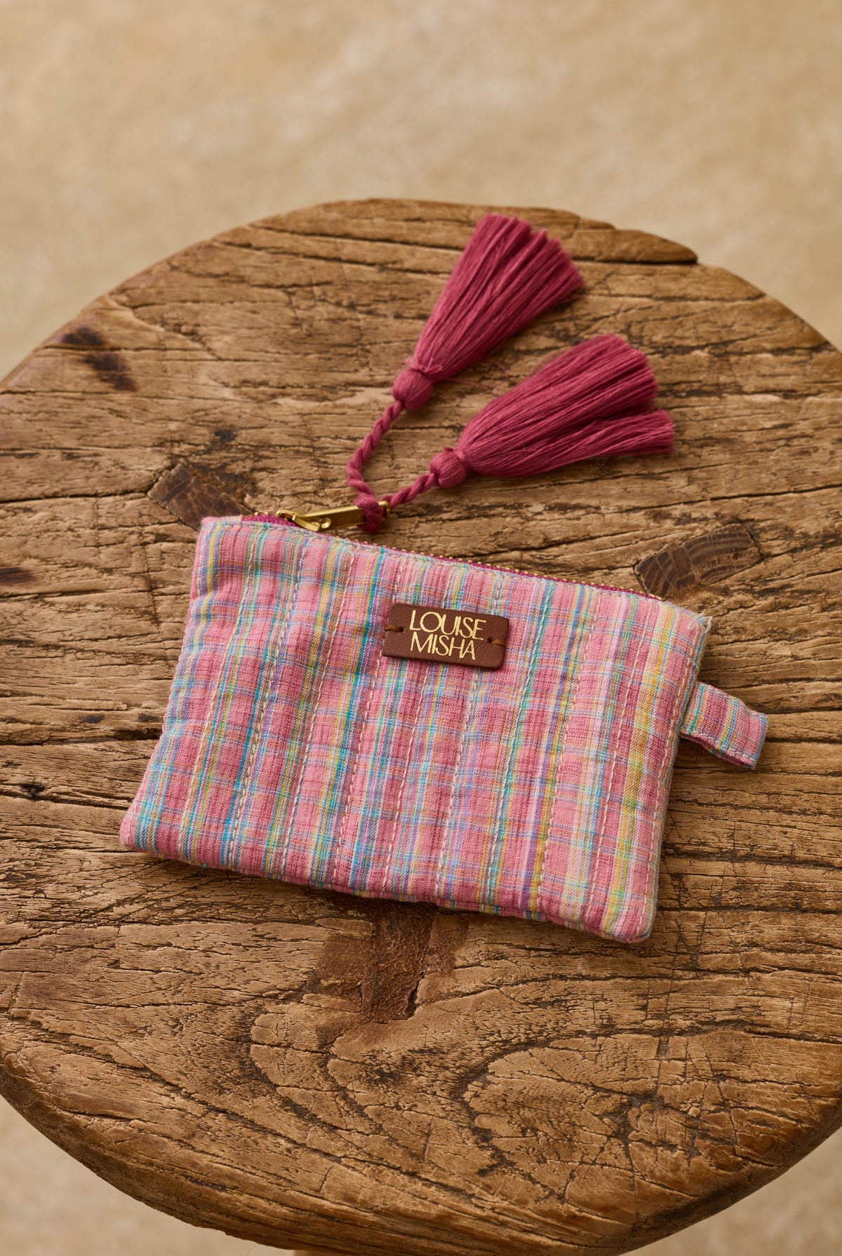 Pouch Lois Pink-Pomelo-Checks