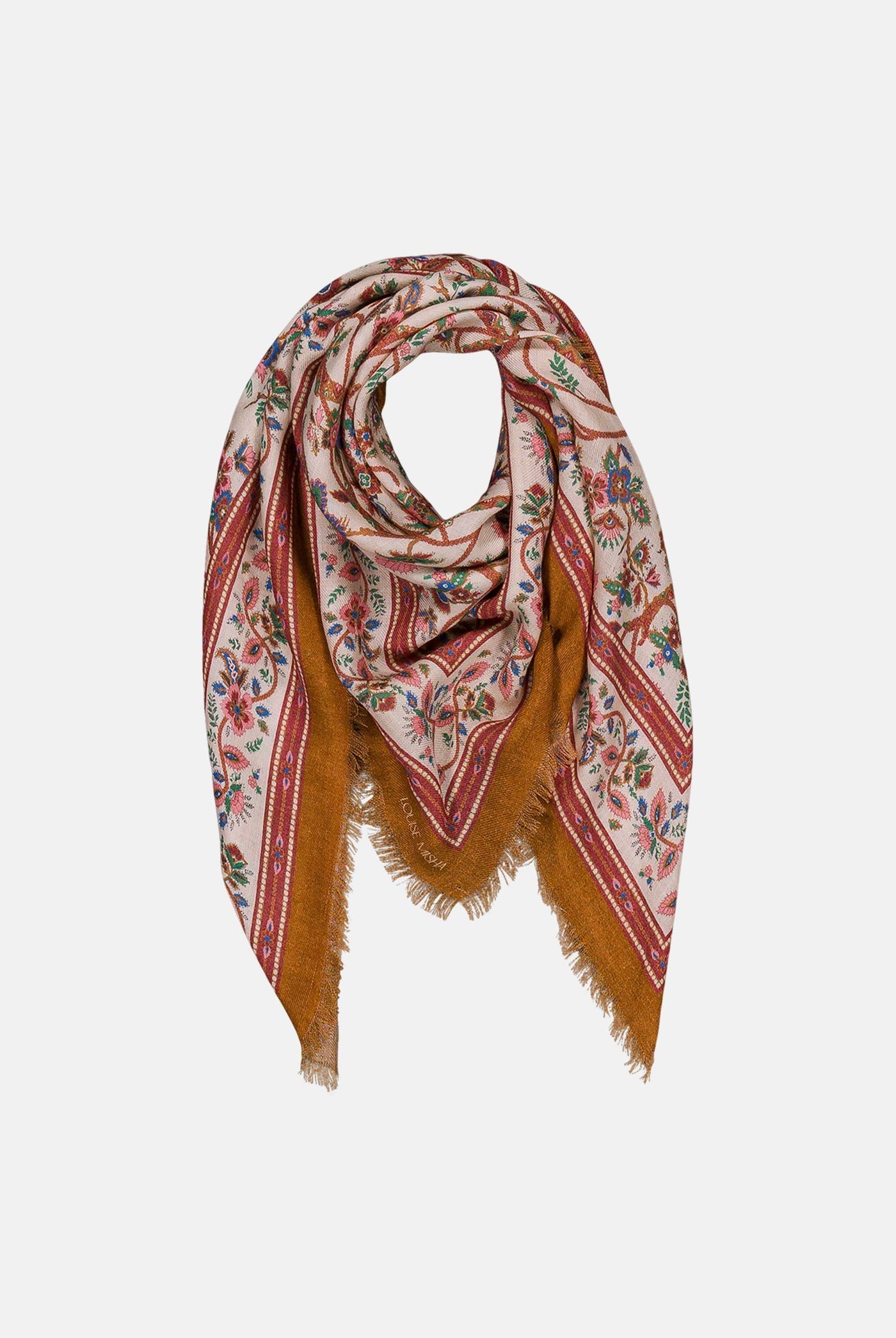 Scarf W0112 Mekness Cream-Bluebell-Grove