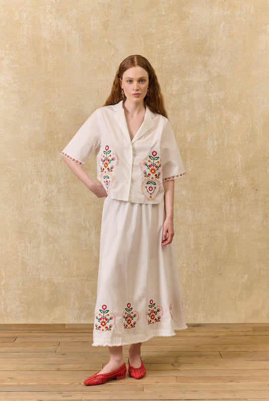 Skirt Paola L0188 Off-White