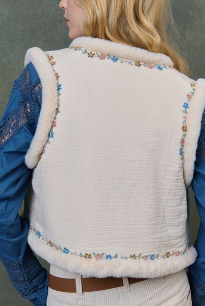 Gilet R0120 Renee Cream