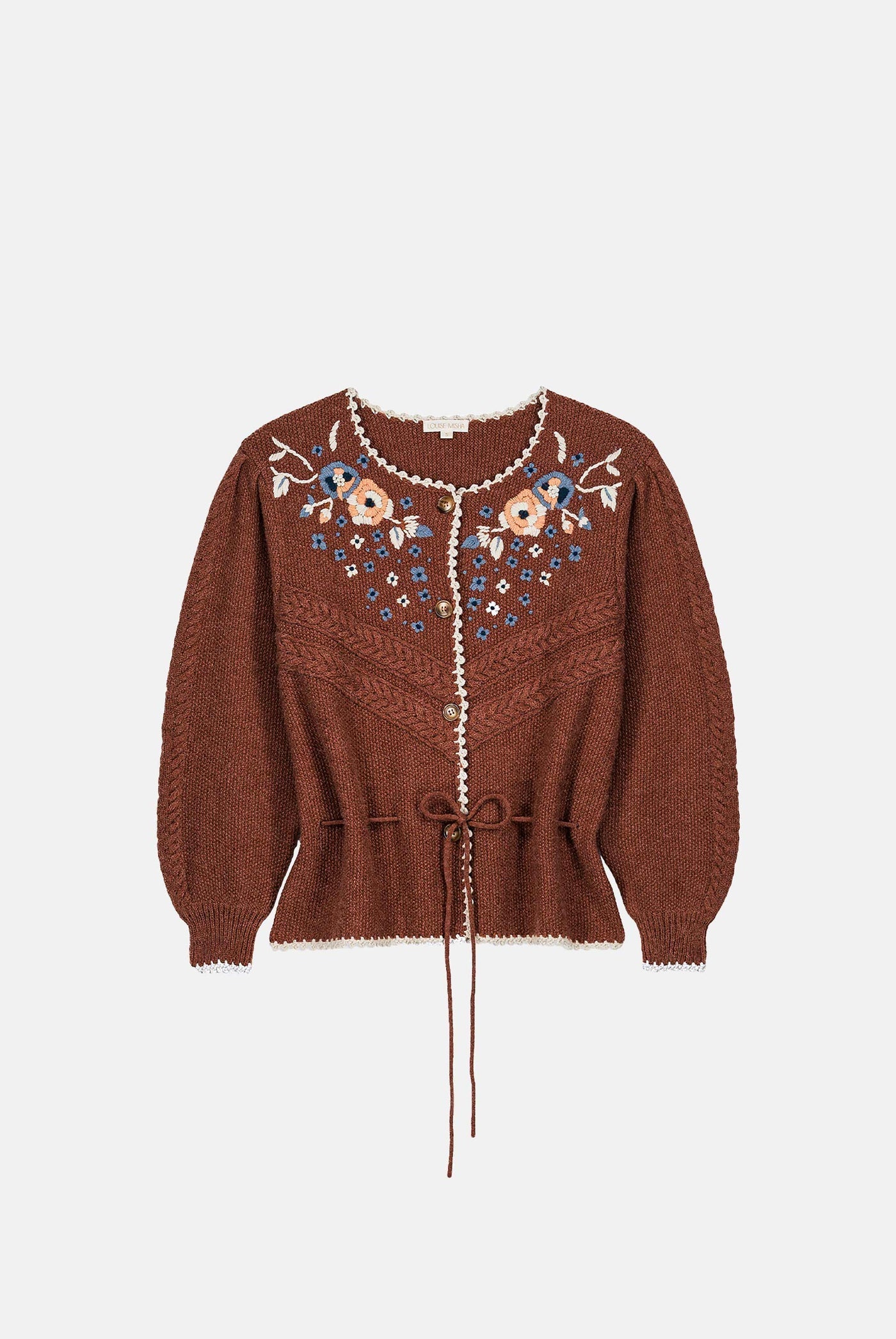 Cardigan Sandya Chestnut – Clémence by rue Madame