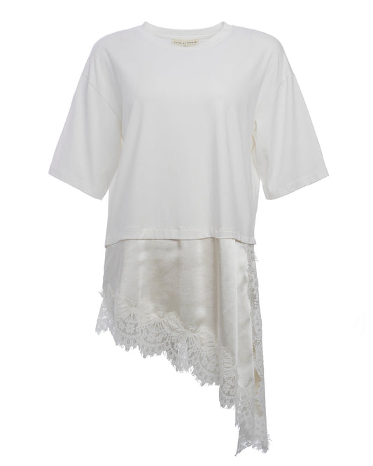 LUCIE NICOLE | Sculpted Column Dress in White