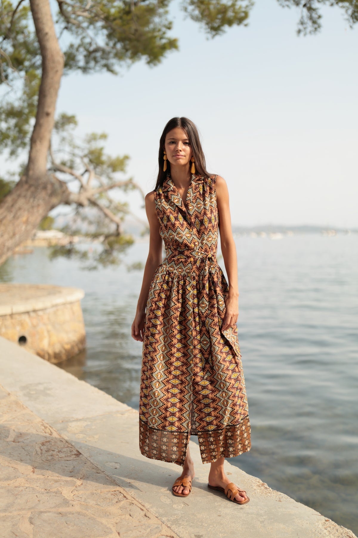 Dress Pe810 Brown