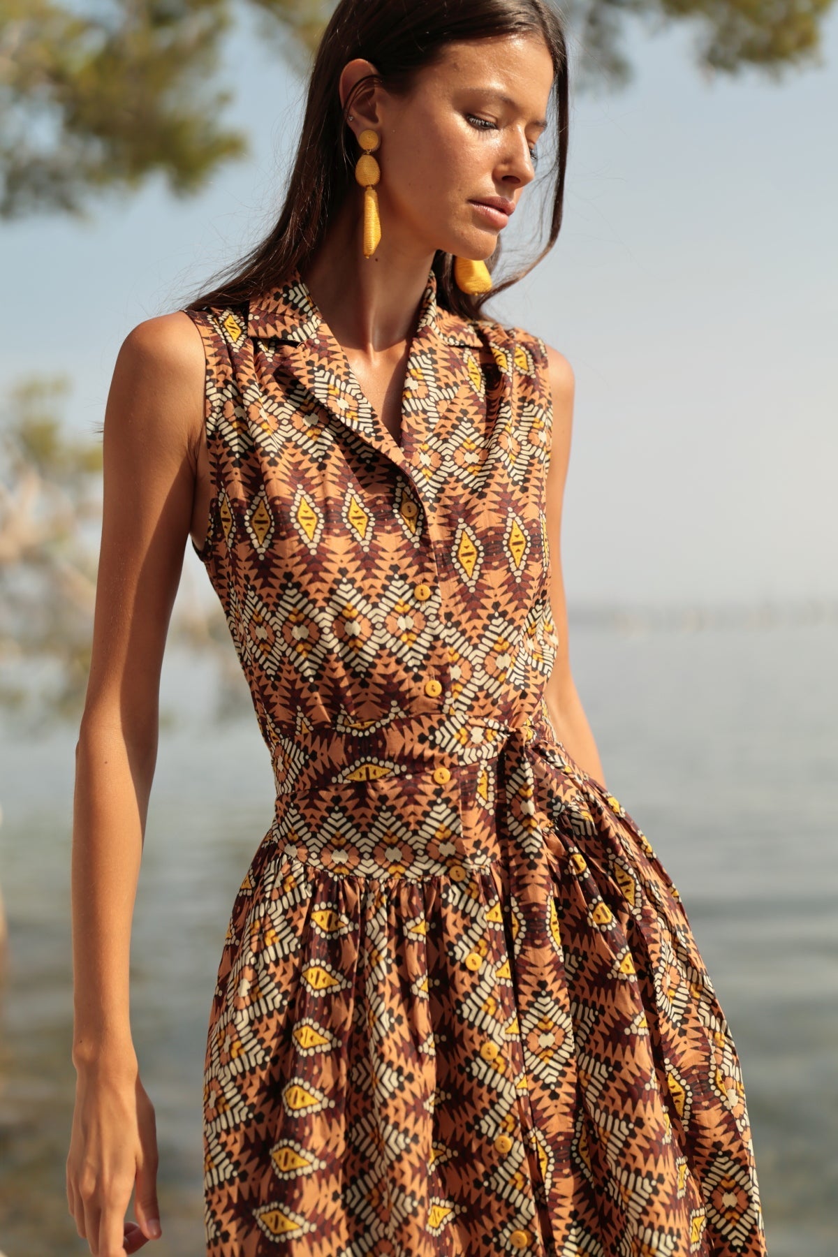 Dress Pe810 Brown