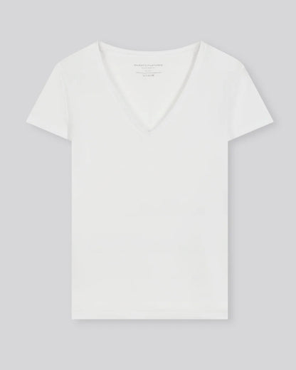 Majestic | Boatneck T-Shirt - Three-Quarter Sleeve in White