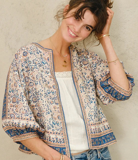 Jacket Cass Print Jkt Navy