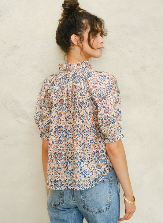 Blouse 640446 Cass Ls Top Navy