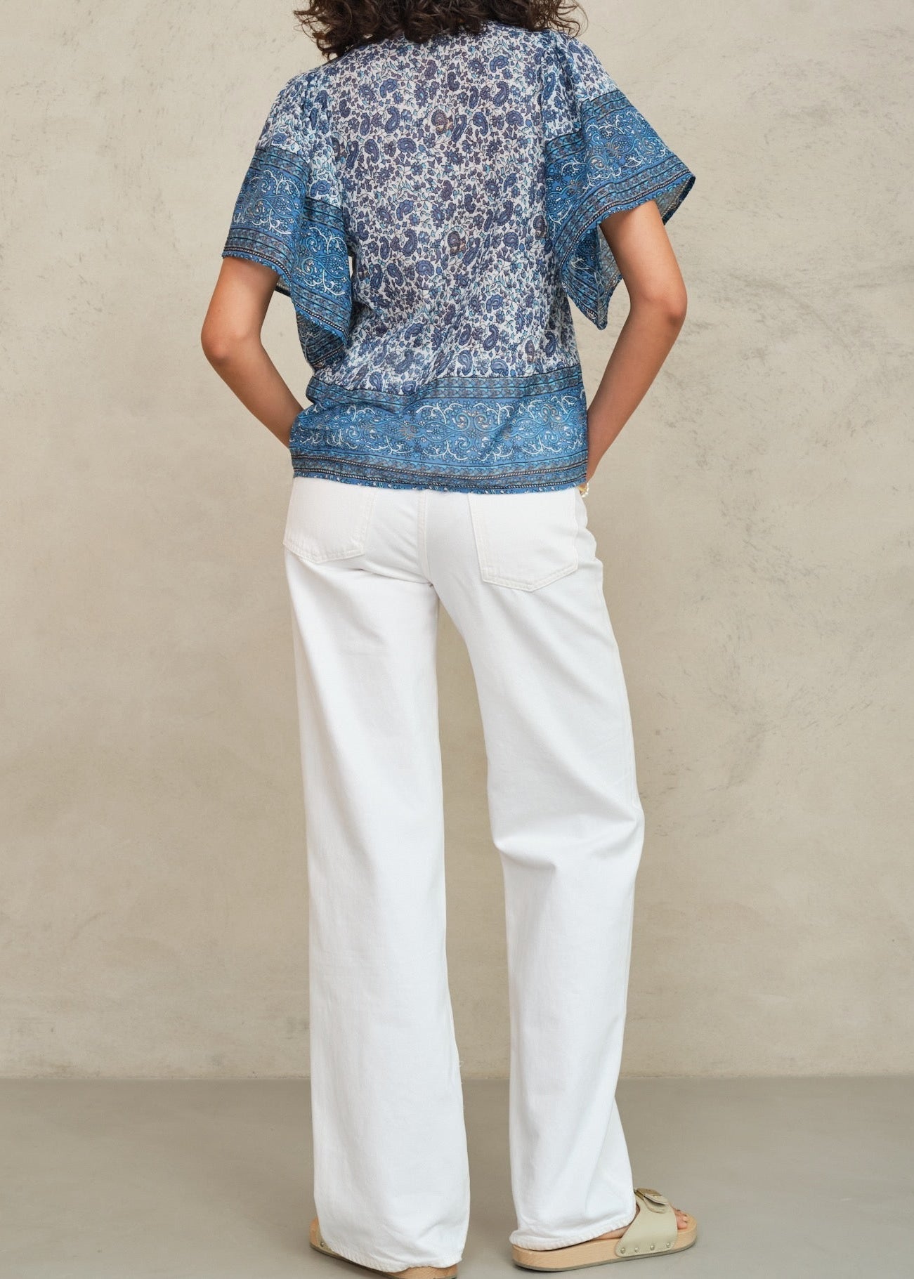 Blouse Esti Ss Top Blue