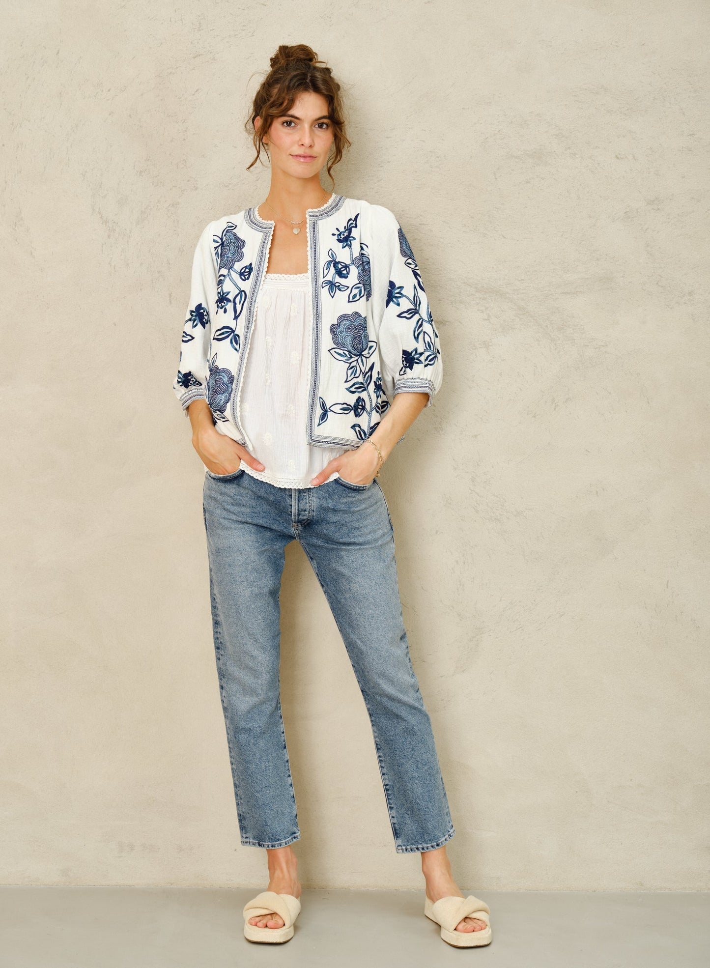 Jacket 6499801 Lucia Emb Jkt Blue