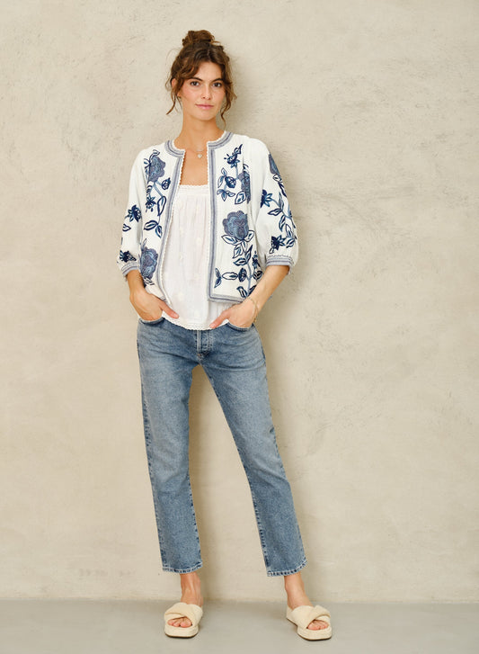 Jacket 6499801 Lucia Emb Jkt Blue