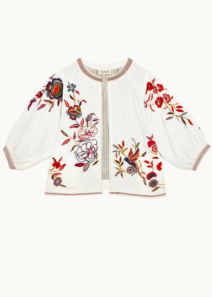 Jacket Ori Emb Jkt Ecru-Multi