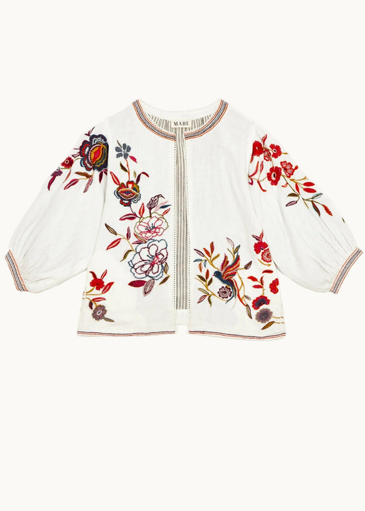 Jacket Ori Emb Jkt Ecru-Multi