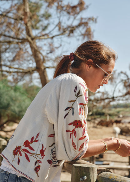 Jacket Ori Emb Jkt Ecru-Multi