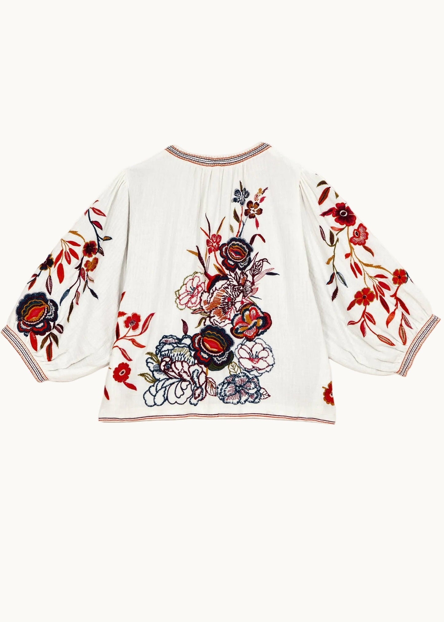 Jacket Ori Emb Jkt Ecru-Multi