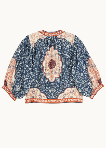 Jacket Ursa Pri Emb Jkt Indigo-Ecru
