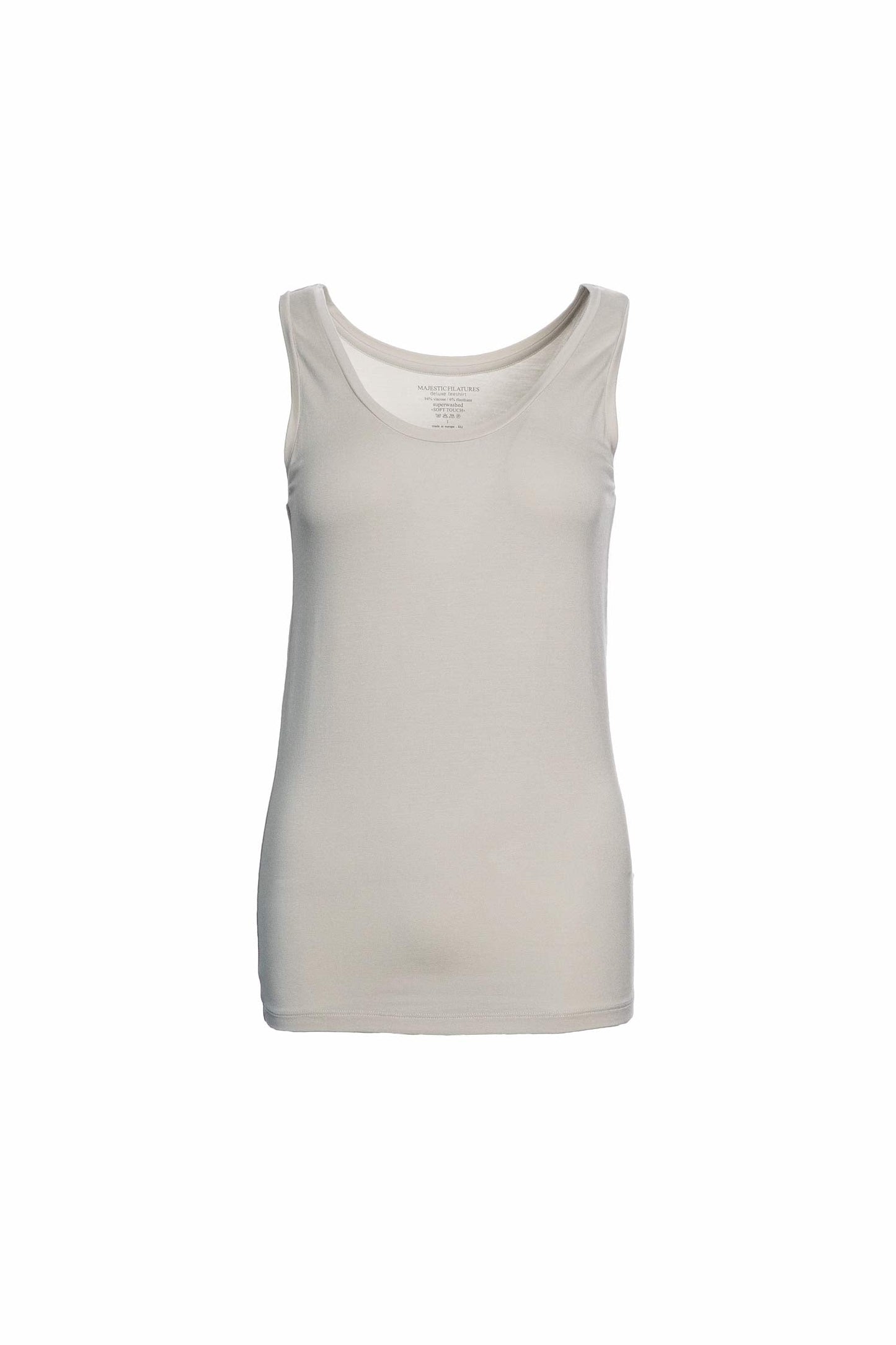 Majestic | Heavyweight Viscose Tank Top - Grege