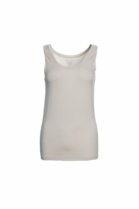 Majestic | Heavyweight Viscose Tank Top - Grege