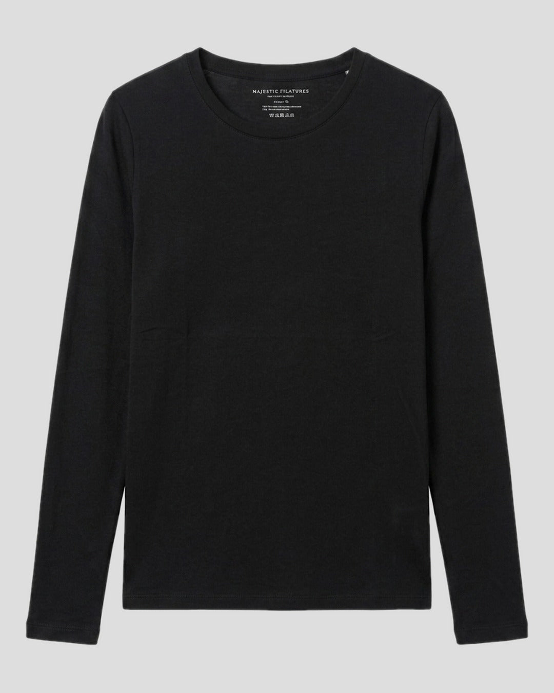 Majestic | Second-Skin Crewneck Tee - Black