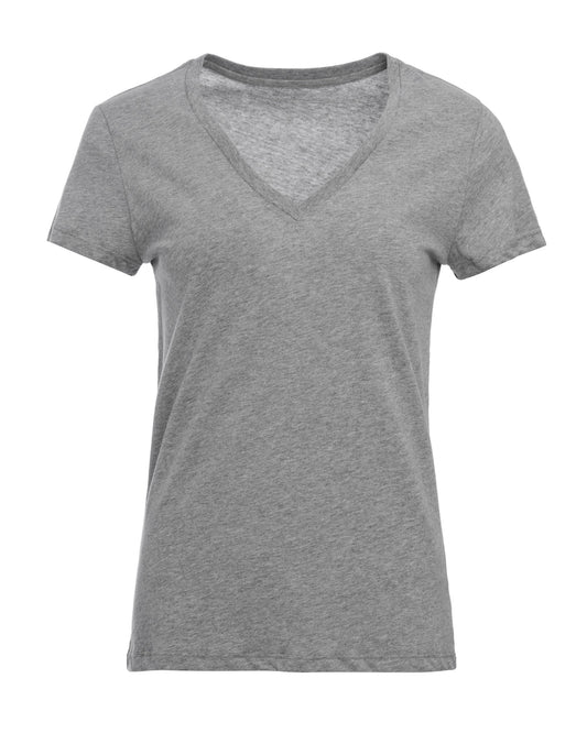 Majestic | Boatneck Viscose T-Shirt - Light Grey Gris-Chine-Clair
