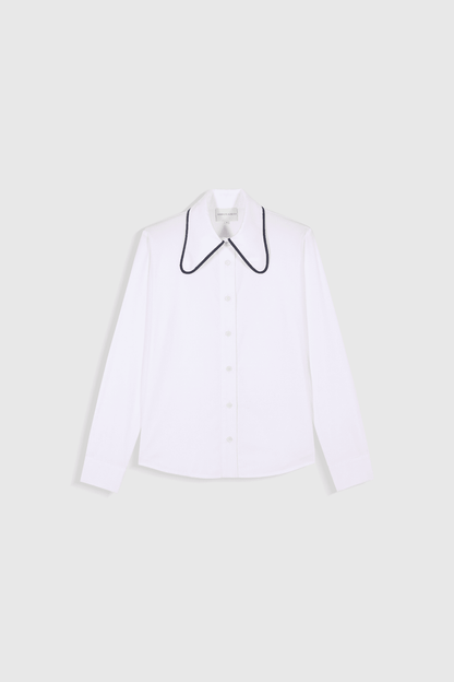 Maria de la Orden | Ala Shirt - Sculptural Cotton White