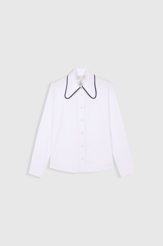 Maria de la Orden | Ala Shirt - Sculptural Cotton White