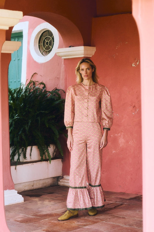 Blouse Bristol Shirt Peacock-Flowers