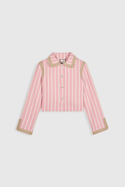 Maria de la Orden | Clover Jacket in Pink-Stripes
