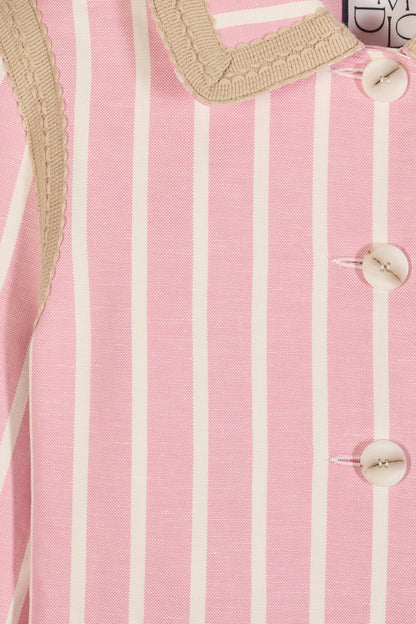 Maria de la Orden | Clover Jacket in Pink-Stripes