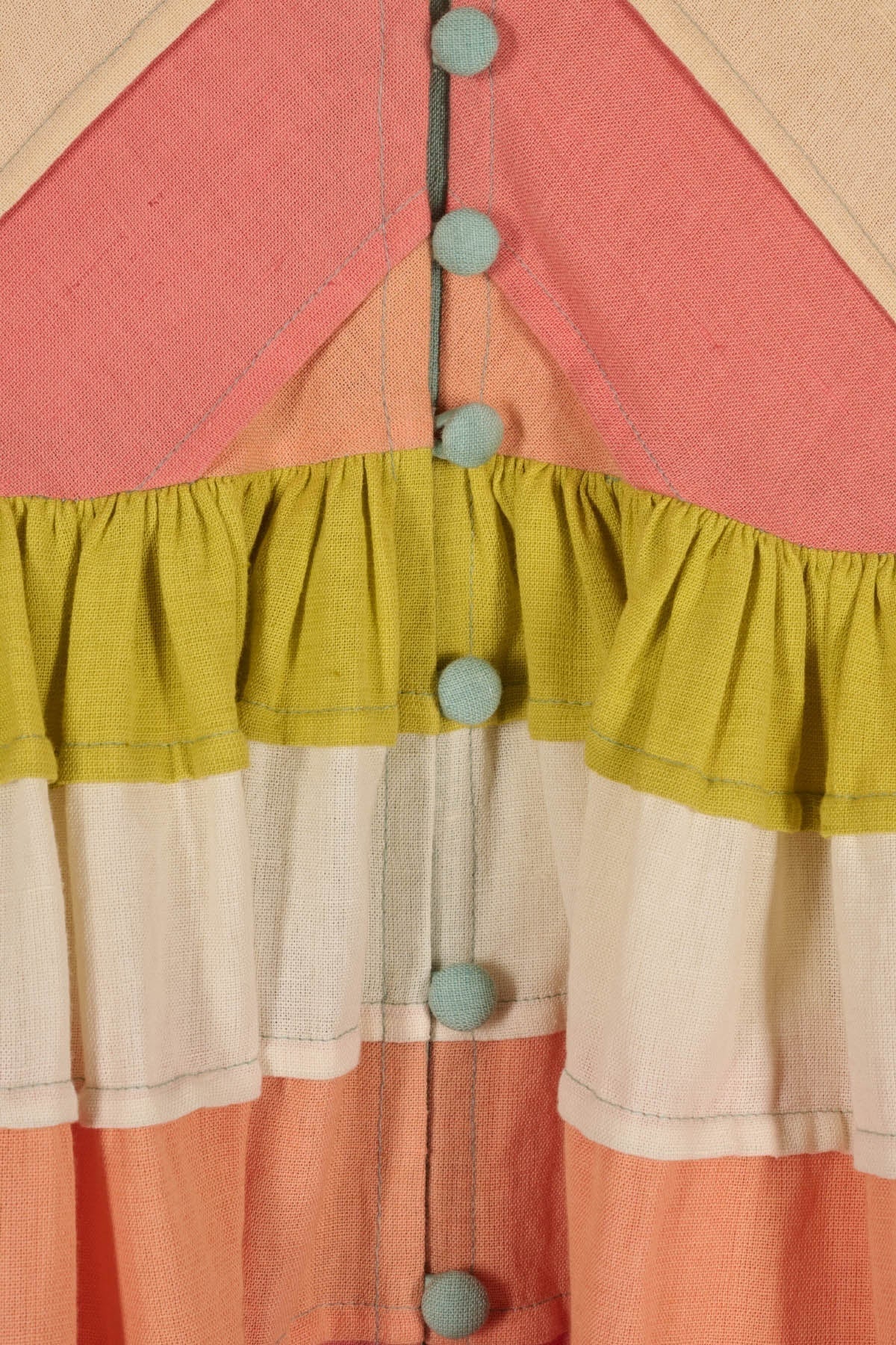 Maria de la Orden | Daisy Dress in Mint-Coral