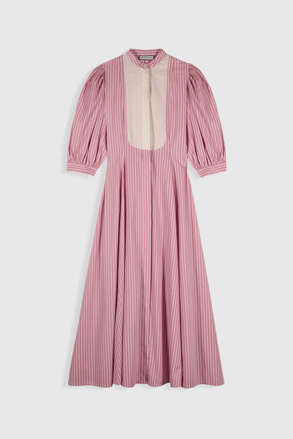 Maria de la Orden | Dimitra Pink-Striped Cotton Dress Pink-Stripes