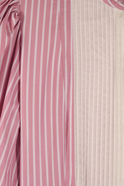 Maria de la Orden | Dimitra Pink-Striped Cotton Dress Pink-Stripes