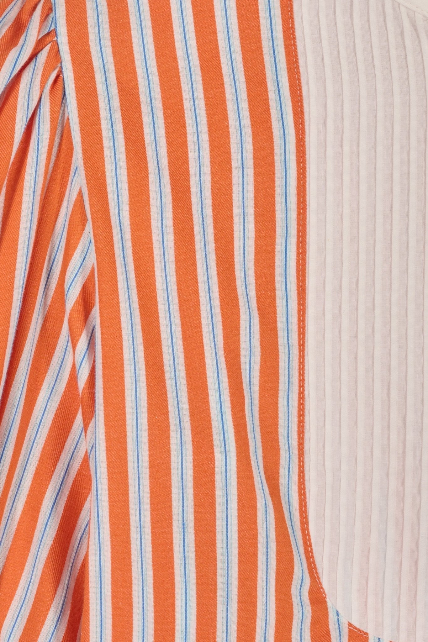 Maria de la Orden | Dimitra Striped Cotton Shirt - Orange-Stripes