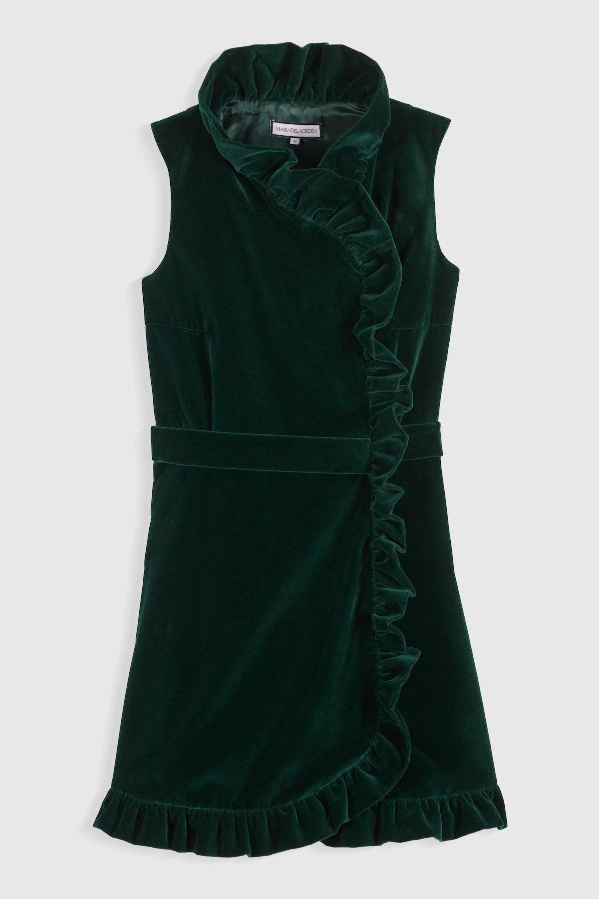 Dune Dress Green-Velvet