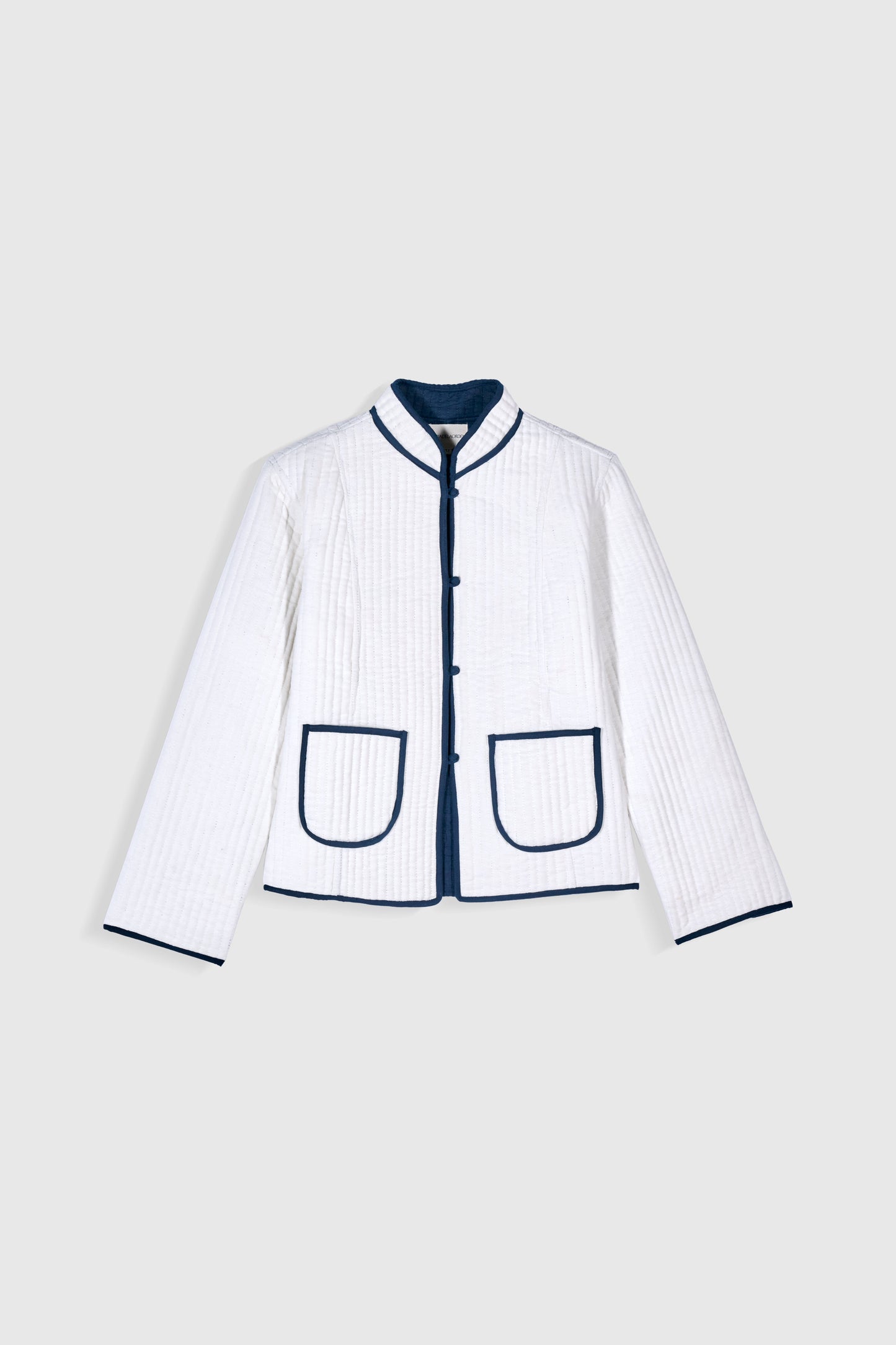 Maria de la Orden | Fittonia Quilted Velvet Jacket - Navy