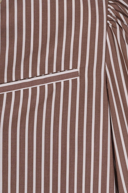 Maria de la Orden | Jiselle Cropped Jacket - Brown Stripe